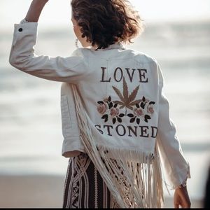 Rue De Seine Love Stoned Denim Jacket